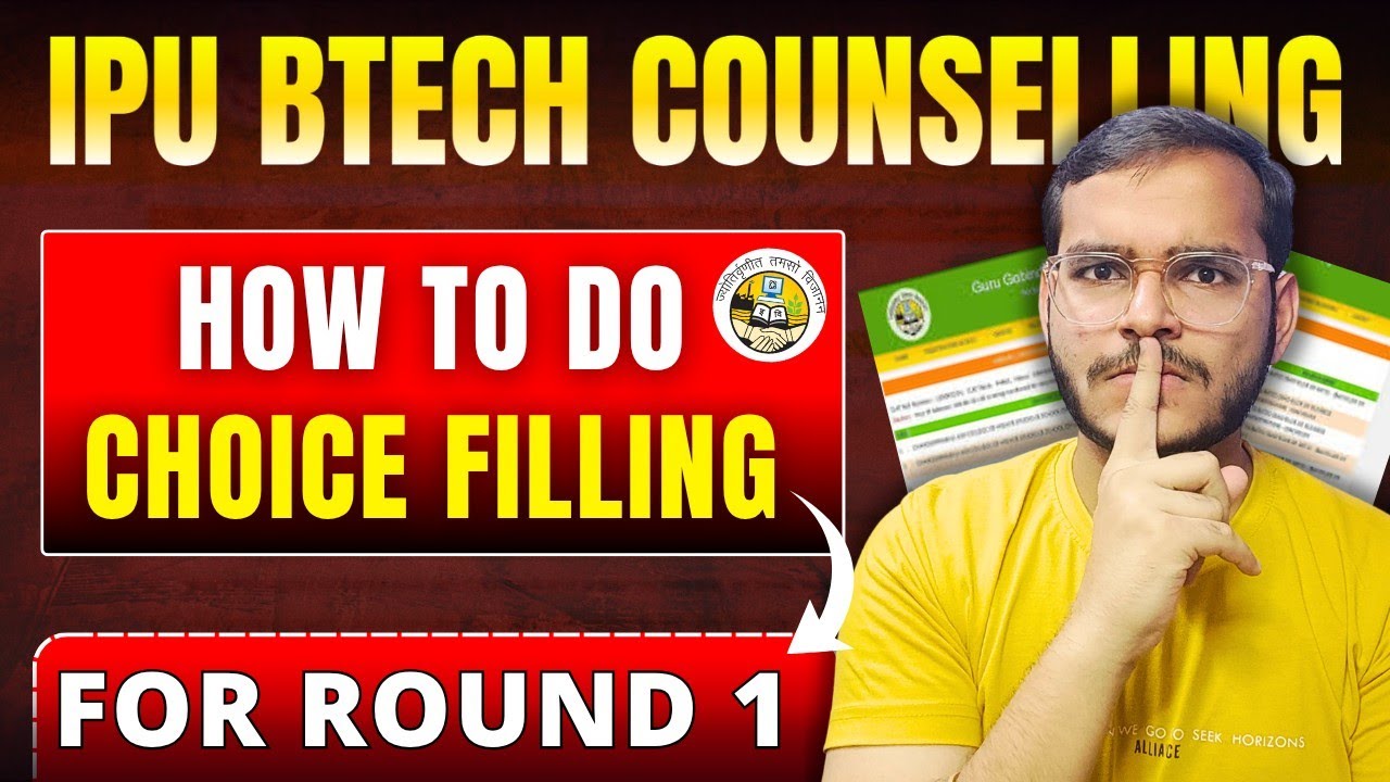 Best Choice filling for Round-1 IPU BTECH 2025