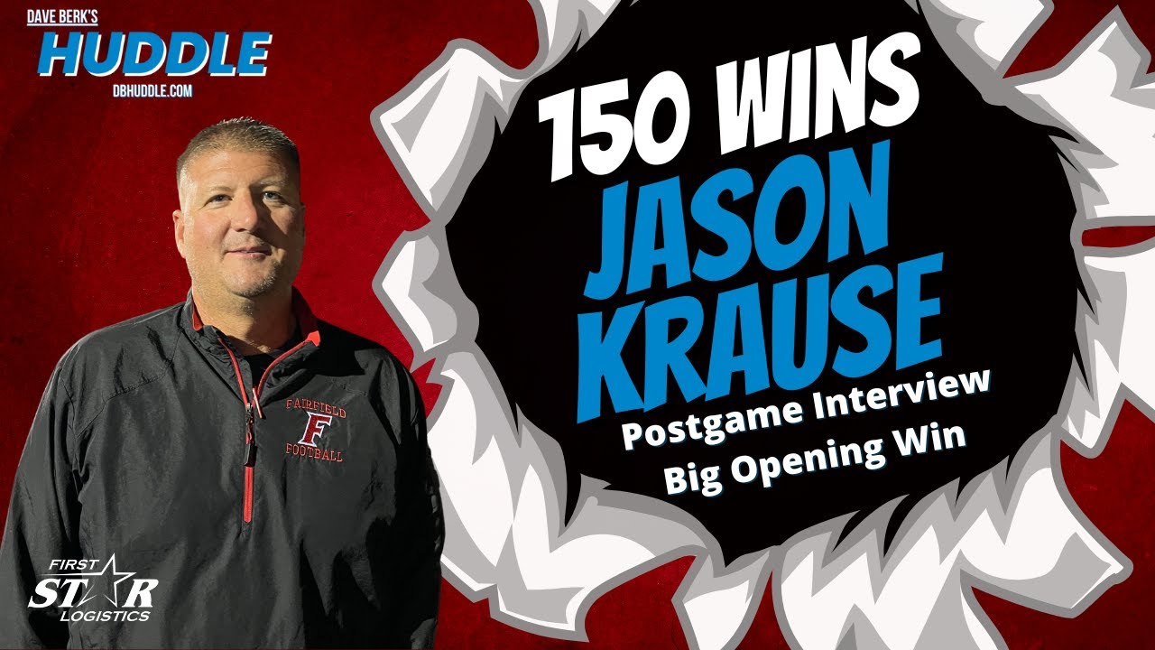 Fairfield Head Coach Jason Krause - Big Win Over Wayne and Milestone with 150th Career Coaching Win