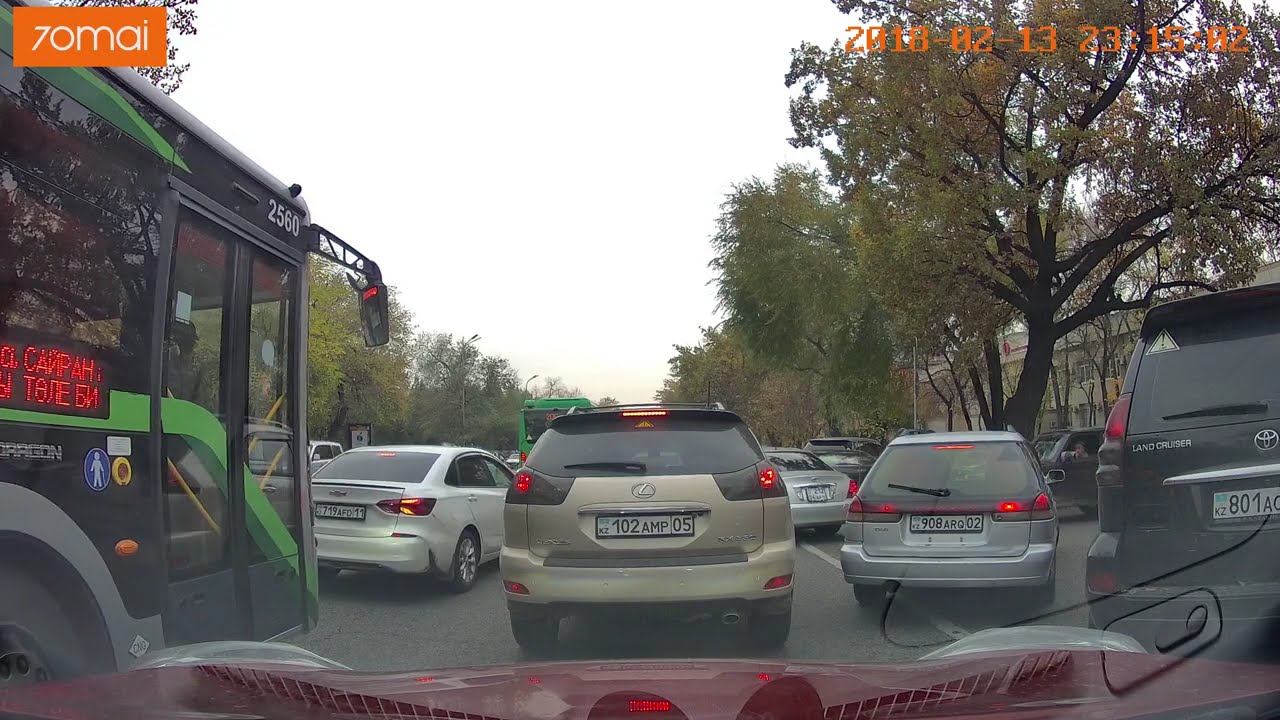Almaty road trip. Дороги Алматы. Улица Толе Би. Октябрь 2024 #kazakhstan #roads #almaty