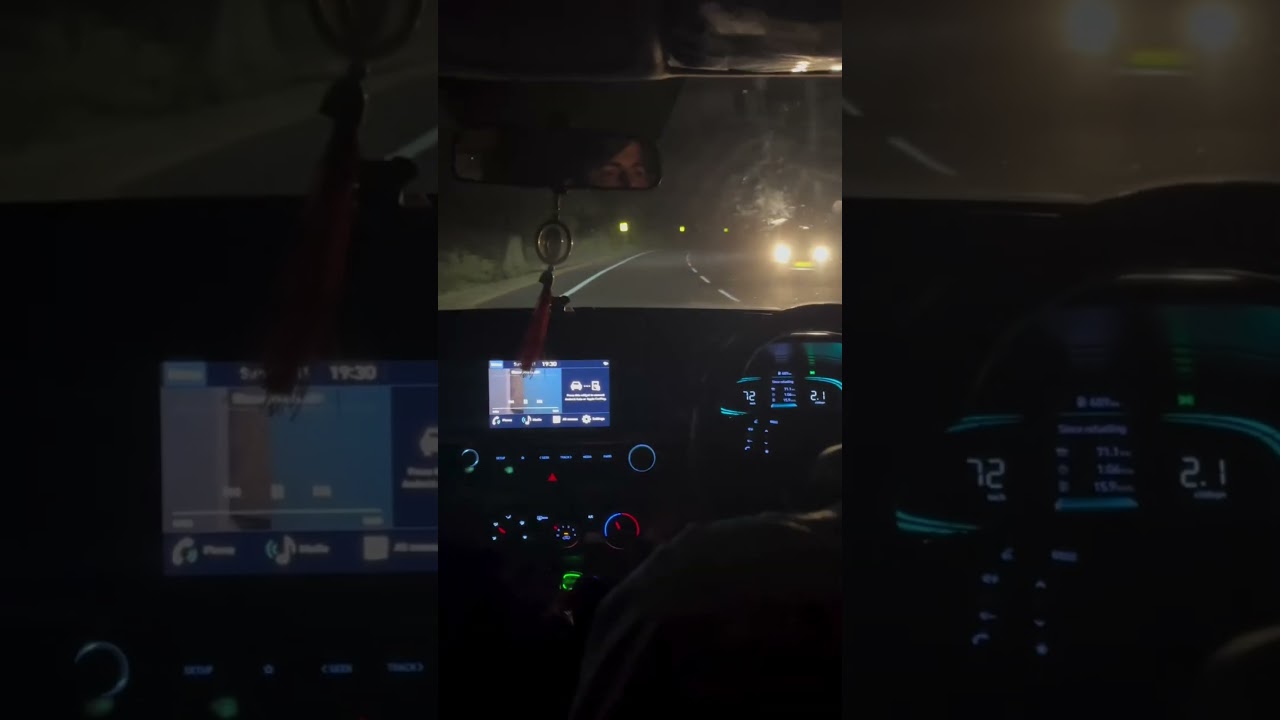 Night car driving status