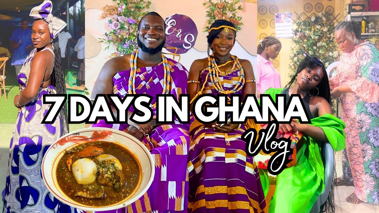GHANA TRAVEL VLOG: Wedding, Shopping at Makola Market and Accra Art Center, Getting Braids and more!