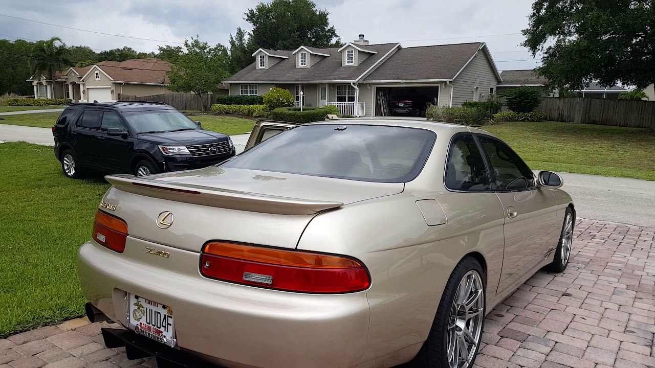 Insane cold start warm up, Lexus sc400 engine idle #shorts