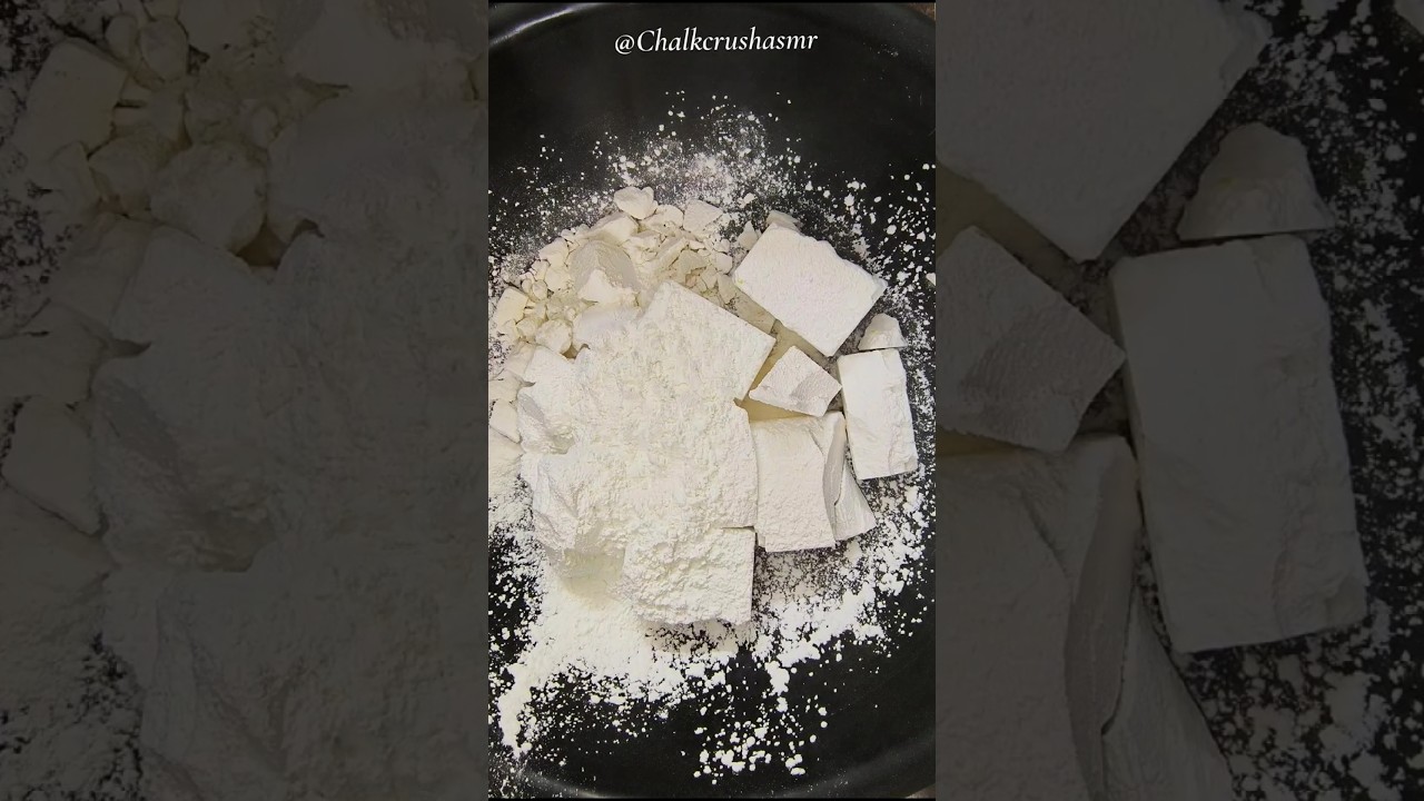 Fresh Blocks with Cornstarch ASMR #chalkcrushasmr #asmr