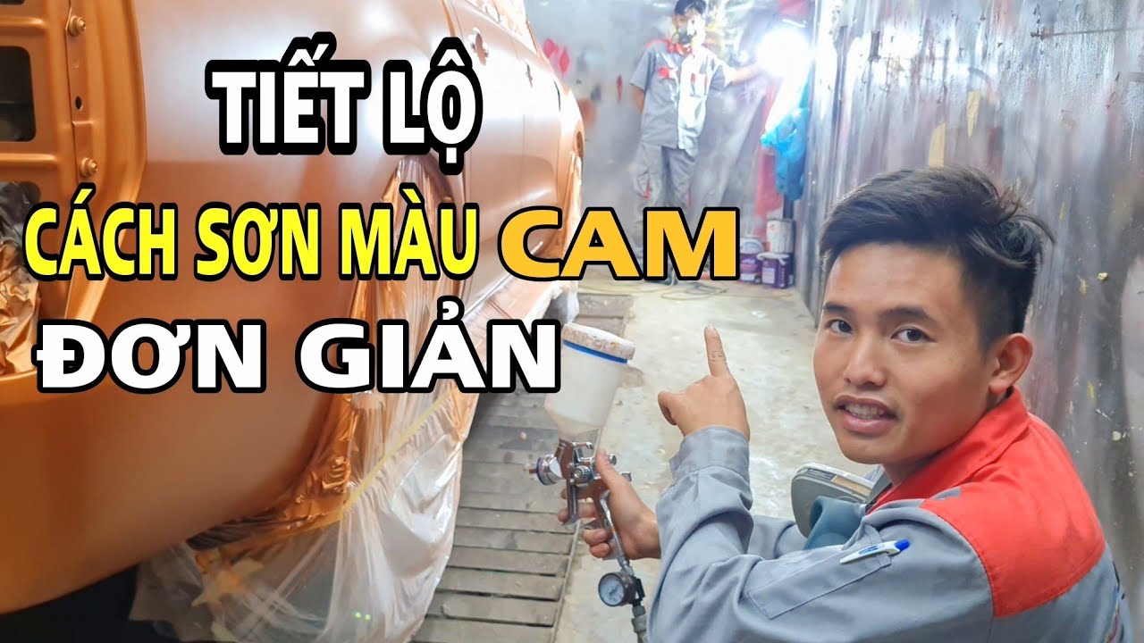 Cách Sơn Màu Cam Xe Ford Ranger - How to paint Ford Ranger Orange