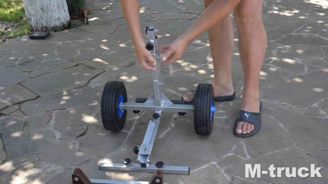Outboard Motor Trolley M-truck .Trolley assembly process