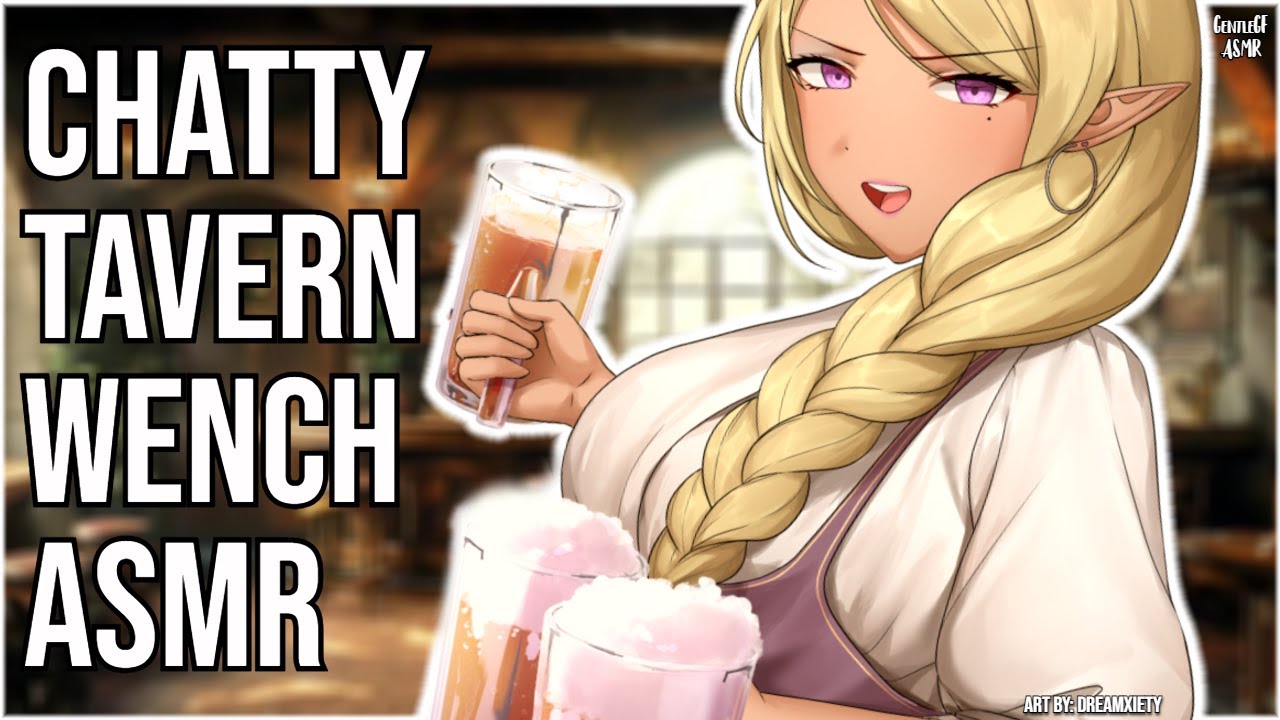 3DIO ASMR | Tavern Wench Keeps you Company after a Raid 🍻 |  Story Telling & Valley Girl Accent