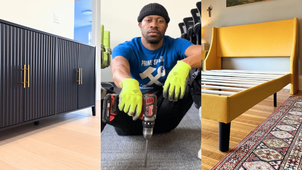 Oddly Satisfying Furniture Assembly ASMR | 20+ Minutes Of ASMR Drilling Sounds