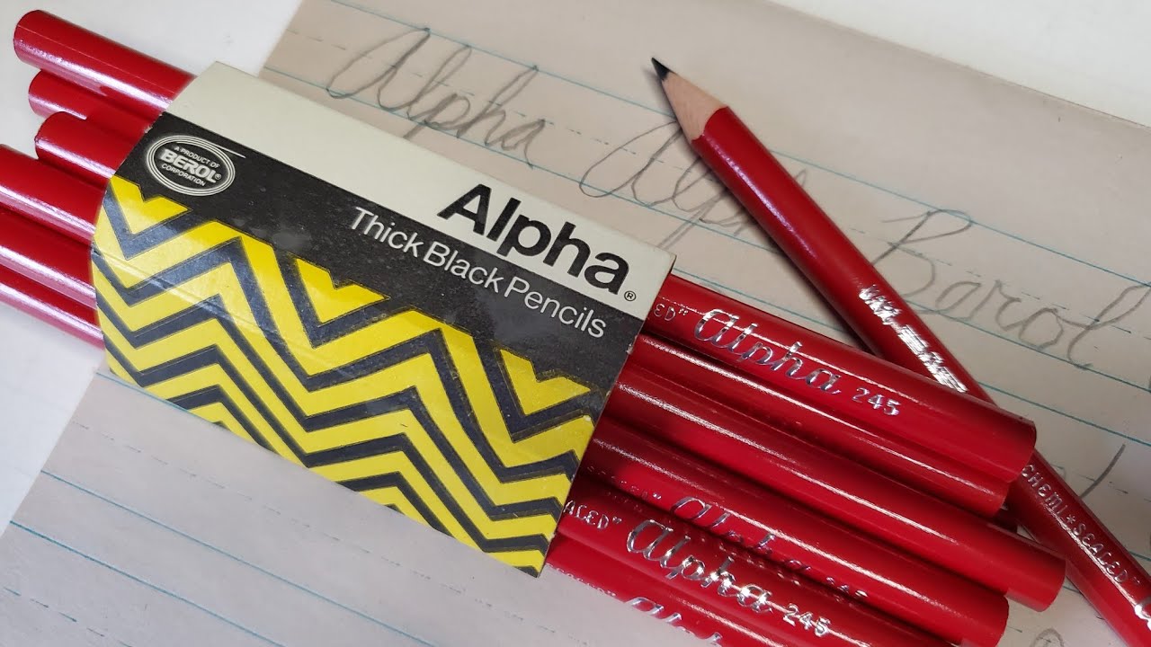 Eagle Alpha Jumbo Pencils: обзор винтажных карандашей