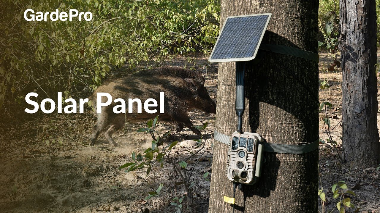 GardePro SP350 Solar Panel with Rechargeable Battery | Enhance your shooting experience |trailcam