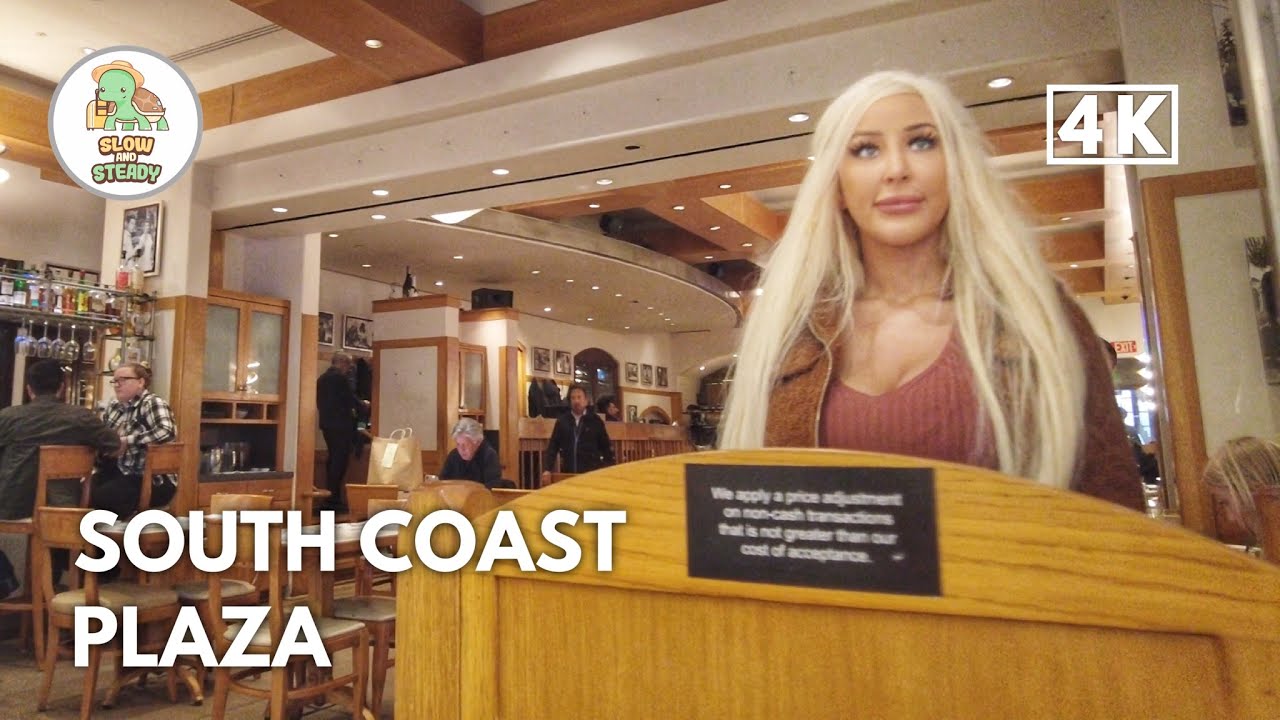 [4K] 🍊Tuesday afternoon | South Coast Plaza | Costa Mesa California 🇺🇸