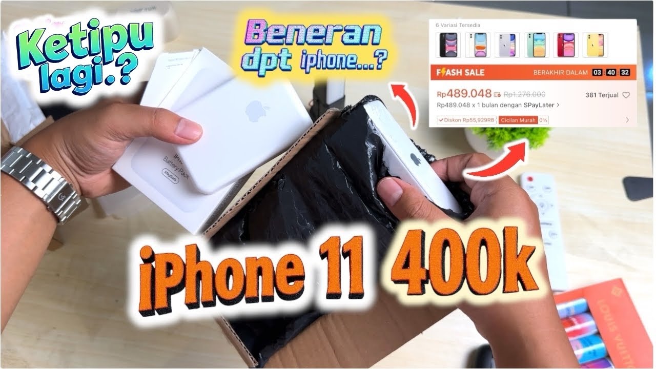NEKAT G*BL*K‼️Borong 6 iphone dibawah 1juta,400k beneran ip 11..?🥹
