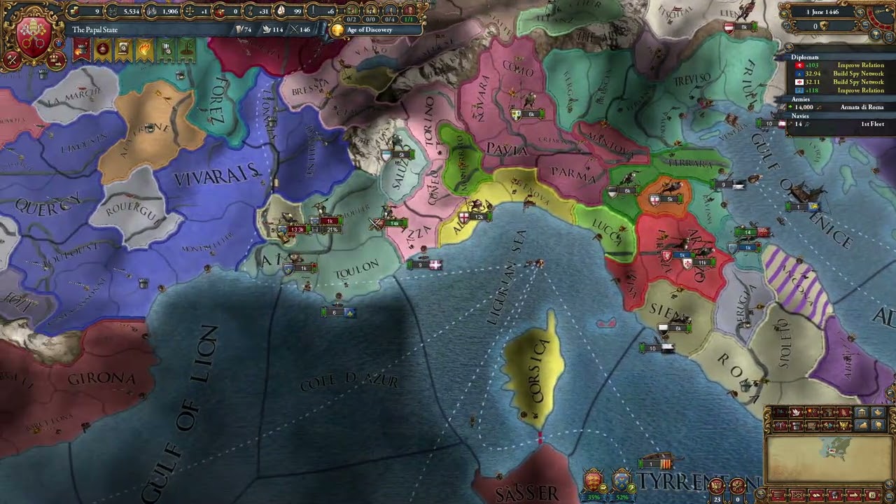 EU4 1.35 The Papal States | P1 Vassalizing Naples