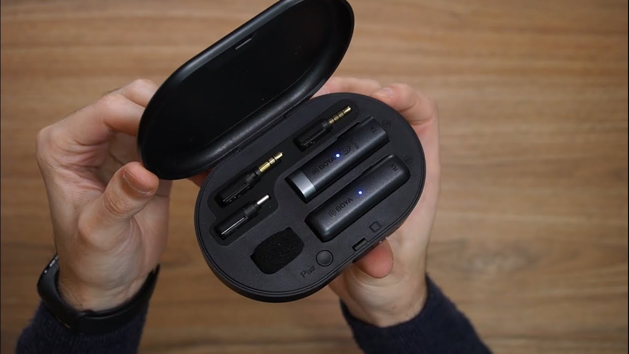 BOYA WM3 - kit inalámbrico de micrófono corbatero super compacto para celulares, iPhone y cámaras