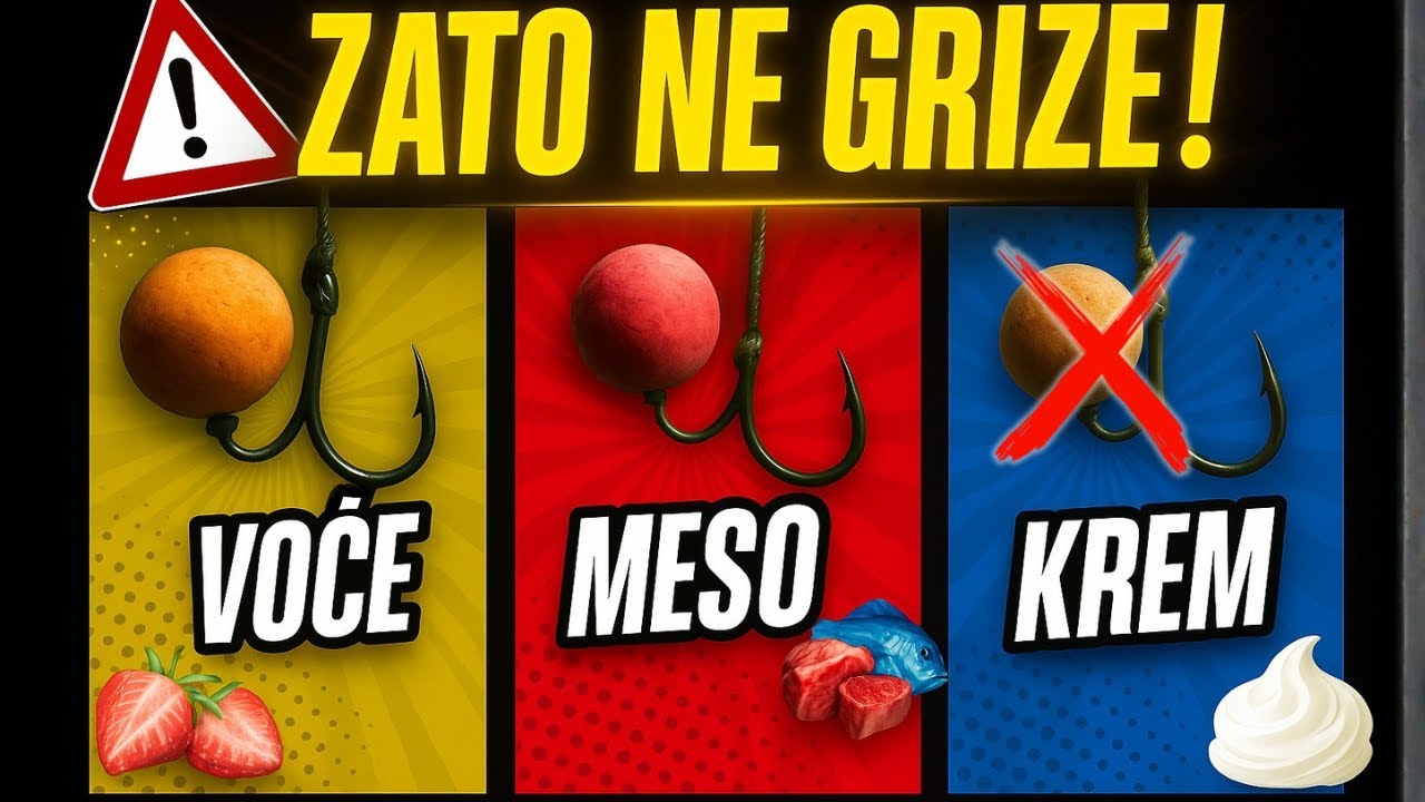 ZATO NE GRIZE! 🎣 (Gre&scaron;ka u aromama koju svi prave)! #pecanje