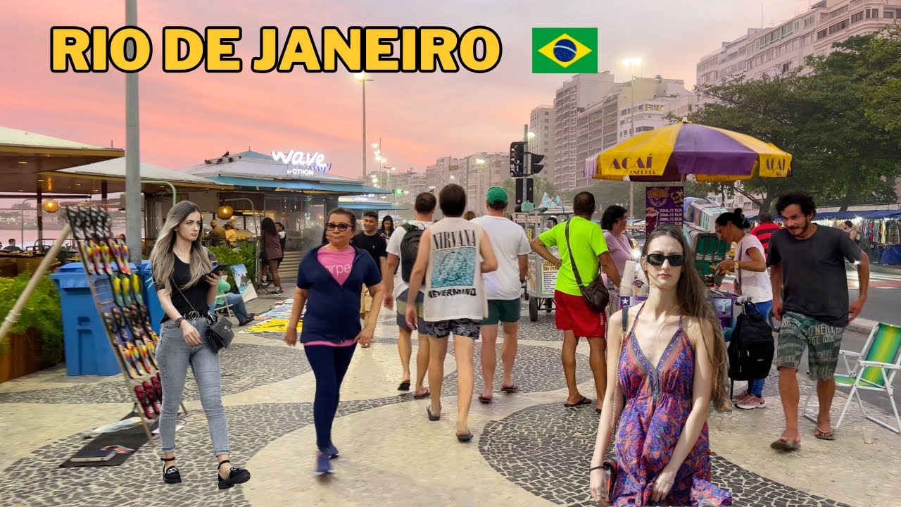 COPACABANA CROWDED — FRIDAY IN RIO DE JANEIRO【4K】🔥