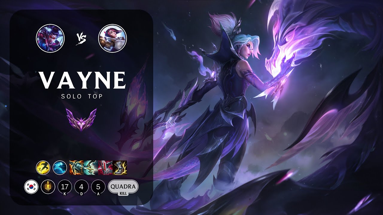 Vayne Top vs Fiora - KR Master Patch 14.7