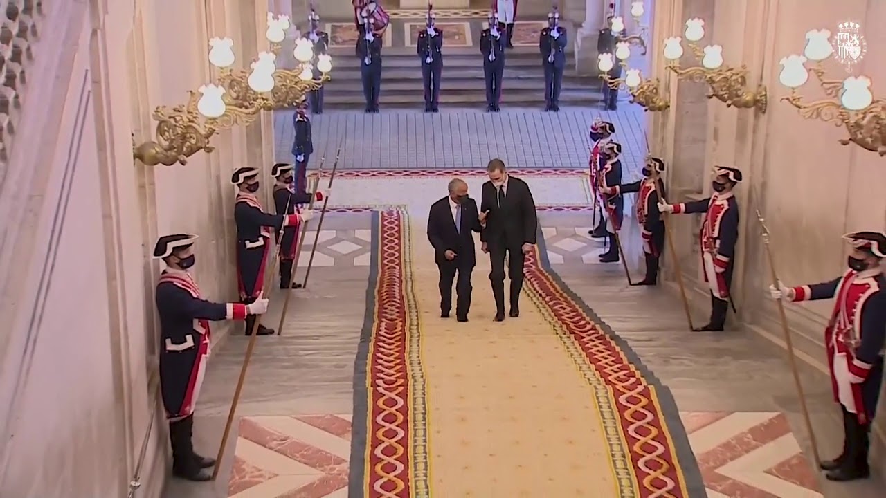 Encuentro de S.M. el Rey con el presidente de la República Portuguesa, Sr. Marcelo Rebelo de Sousa