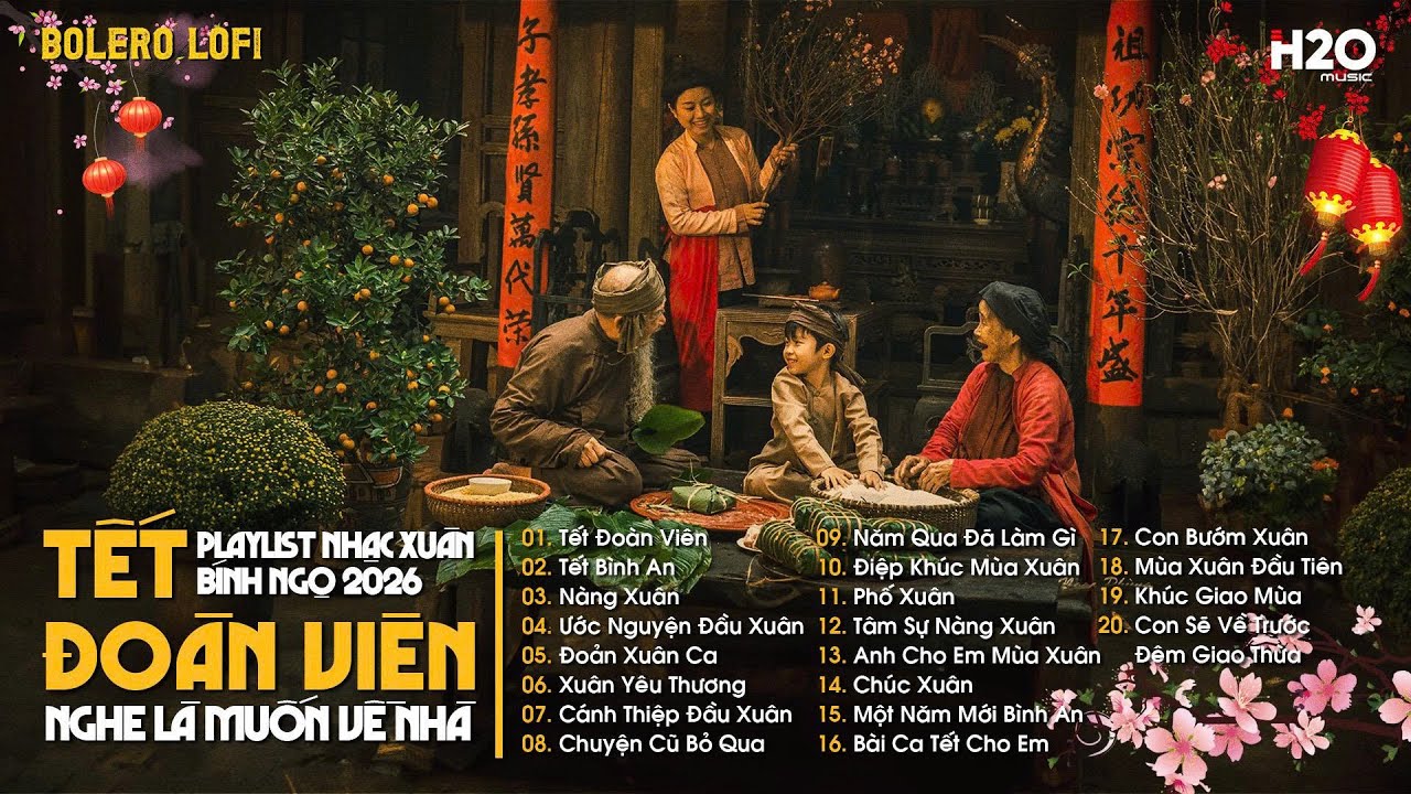 NHẠC TẾT CHILL 2026 ~ Thành Phố Lớn Tết Đến Càng Cô Đơn...🌸Liên Khúc Nhạc Tết Nghe Là Muốn Về Nhà