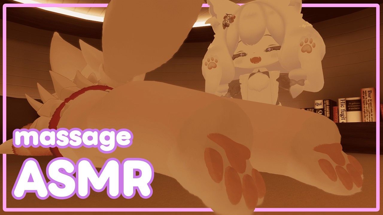 【Furry ASMR】ふわふわ猫のメイドさんの全身マッサージ店🐈【VRChat】