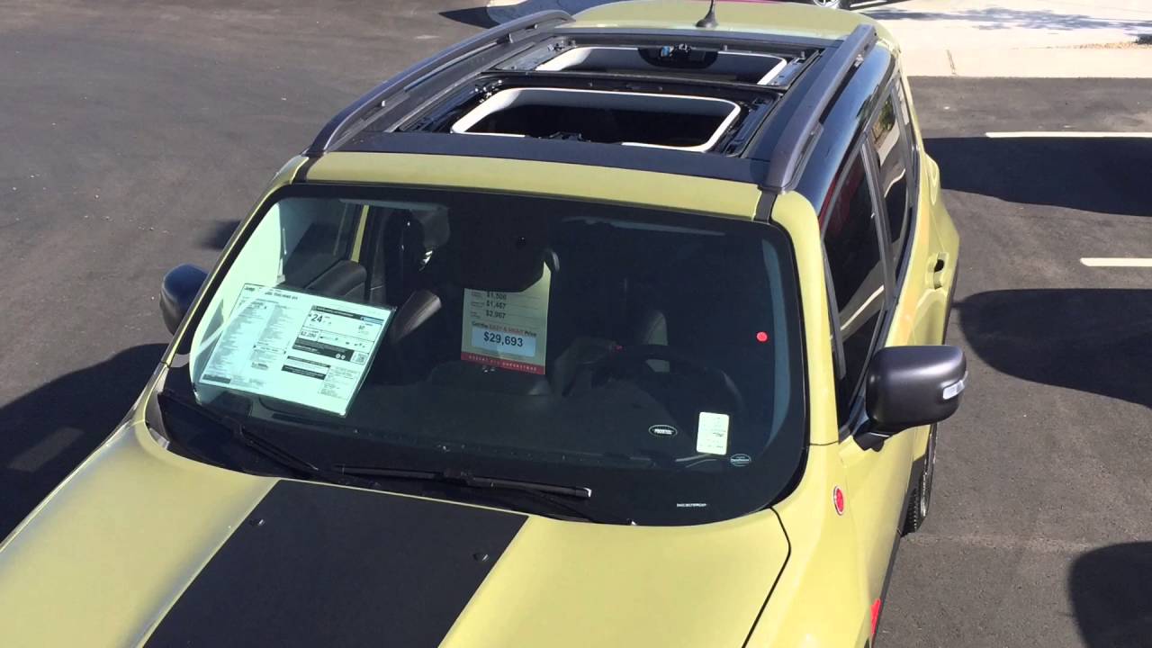 Jeep Renegade My Sky Sunroof Demonstration