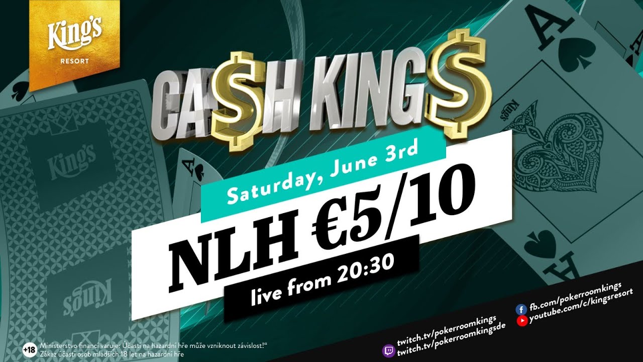 💸 Ca$h King$ Special €5/€10 NLH Cash Game live from King's Resort 👑