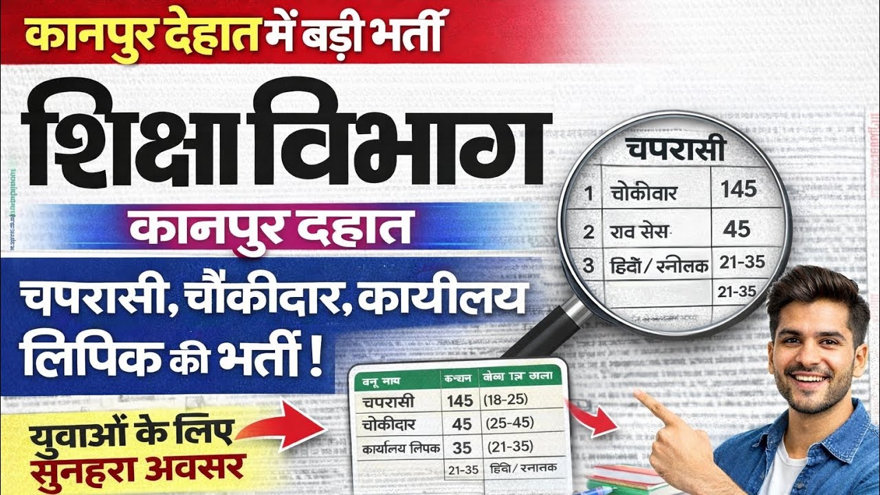 Kasturba Gandhi Balika Residential School Recruitment 2026 | Peon, Watchman, Cook & Clerk Jobs 