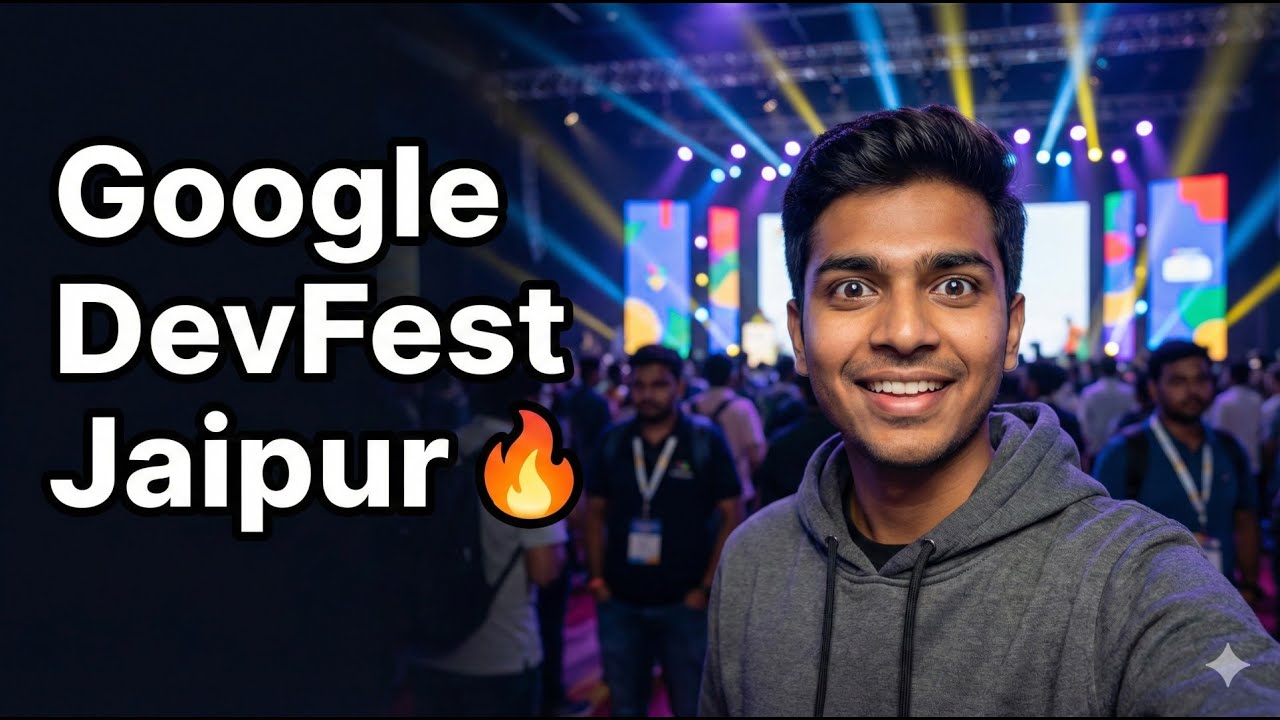 Google DevFest Jaipur 2025 Vlog | Tech, Networking & Google Developers Community 🚀