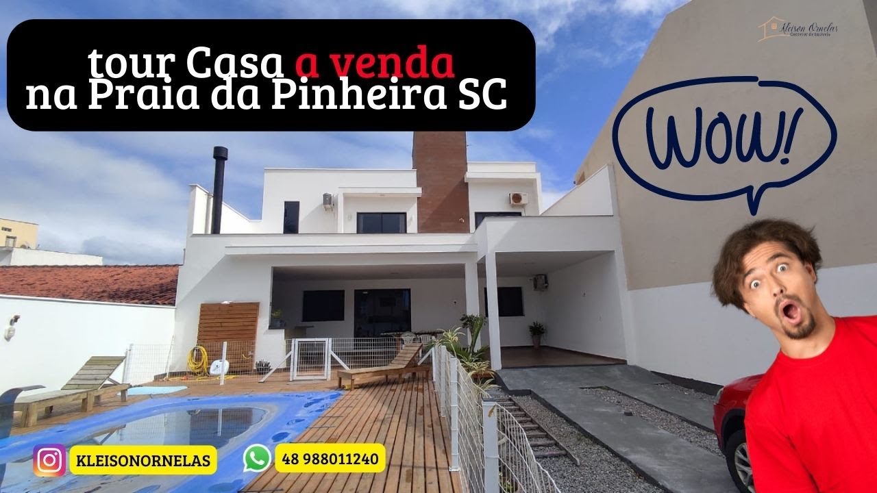 CASA  PERFEITA  A VENDA NA PRAIA DA PINHEIRA  EM SC ( MOBILIADA)
