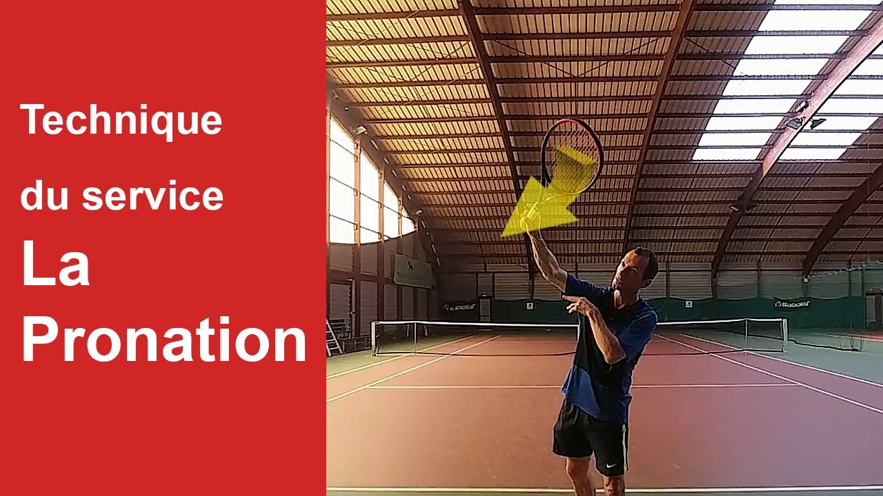 Technique du service au tennis - la pronation de l'avant-bras