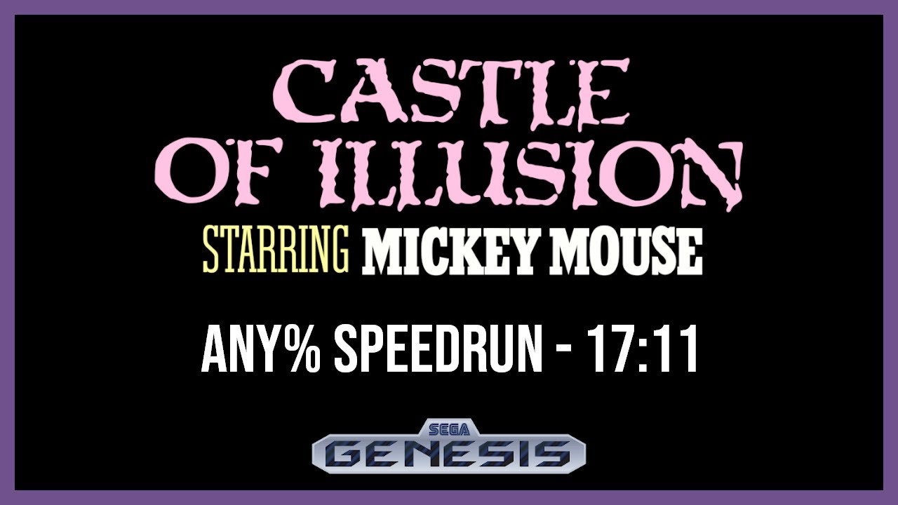 World Record - Castle of Illusion (Genesis) Any% Speedrun in 17:11