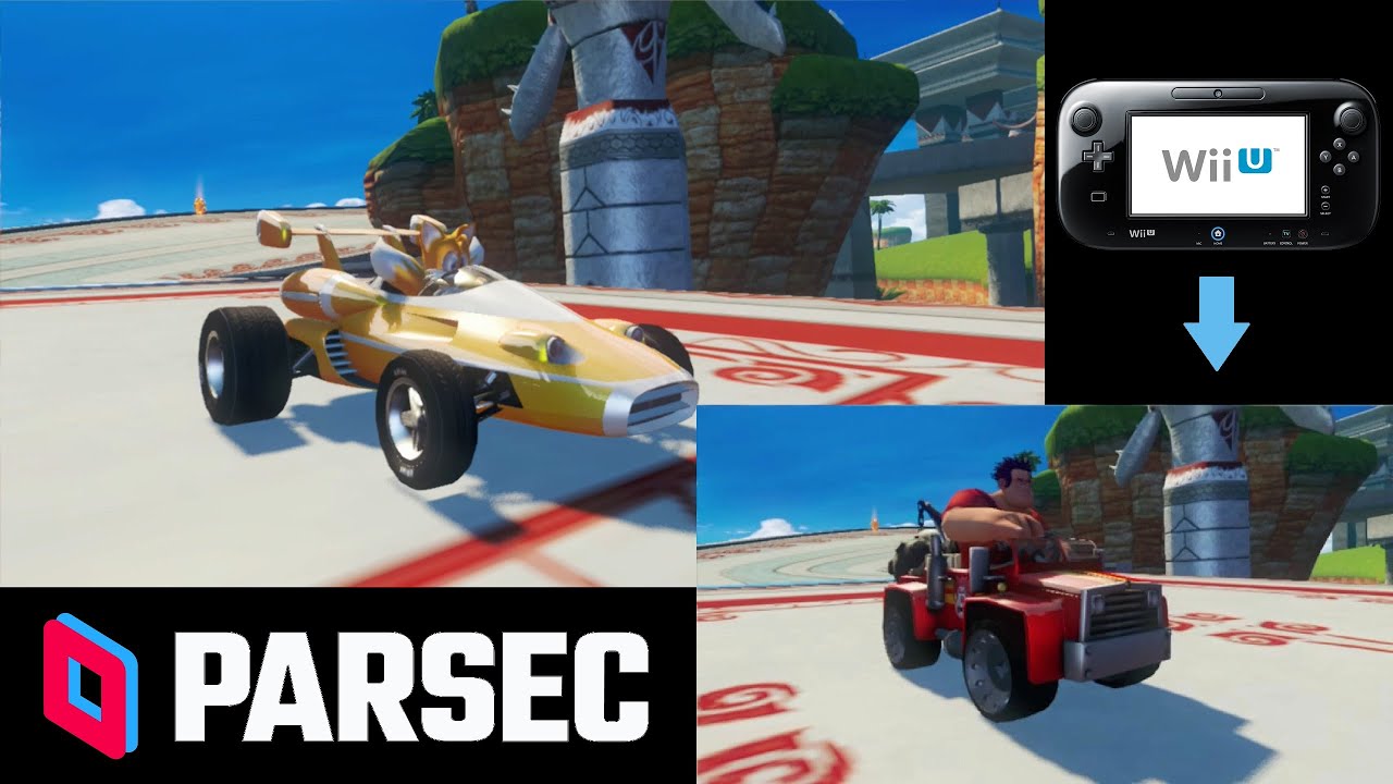 Sonic & All-Stars Racing Transformed - 2-Player Vs. Races With Gamepad View (via Parsec and DRC Sim)