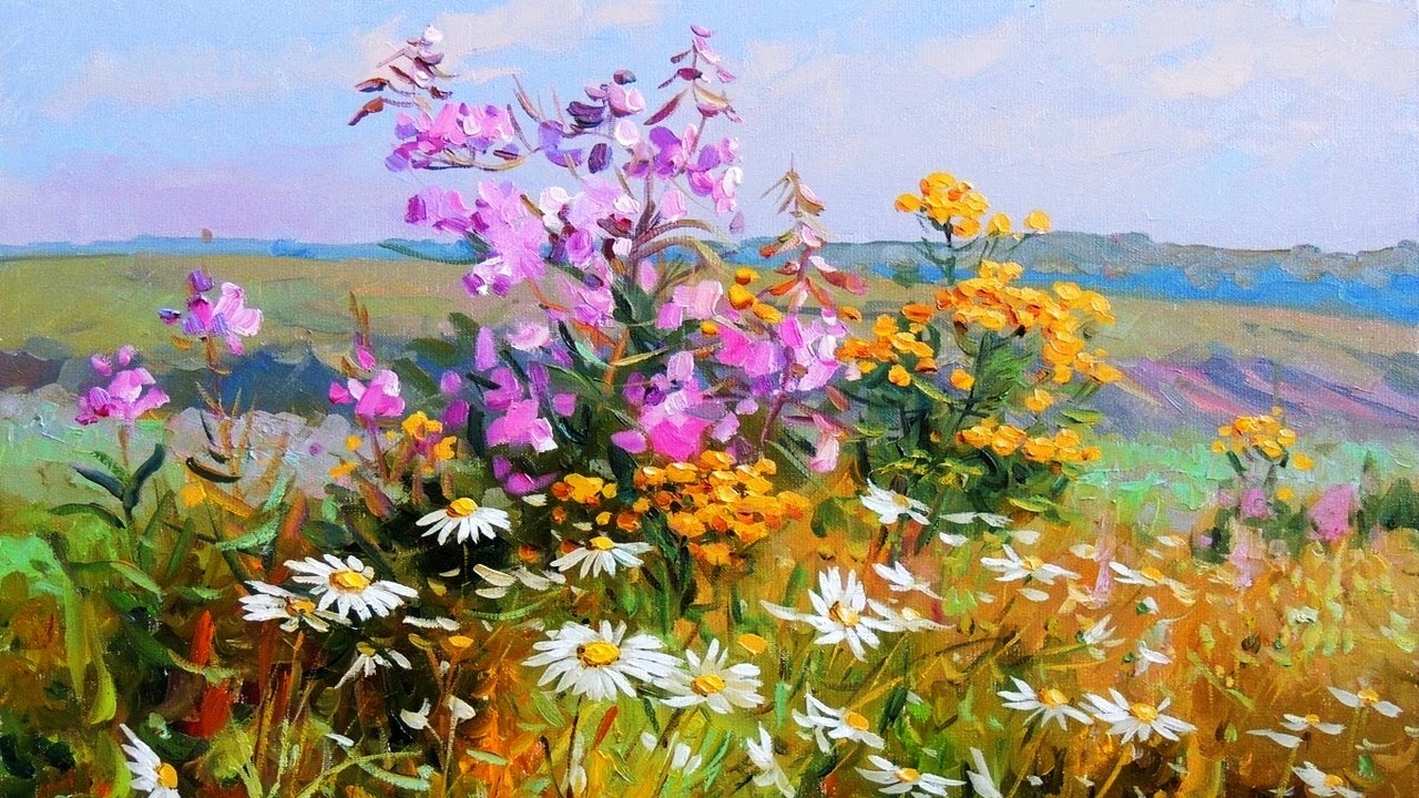 Пейзажи и натюрморты художника Викентия Лукиянова