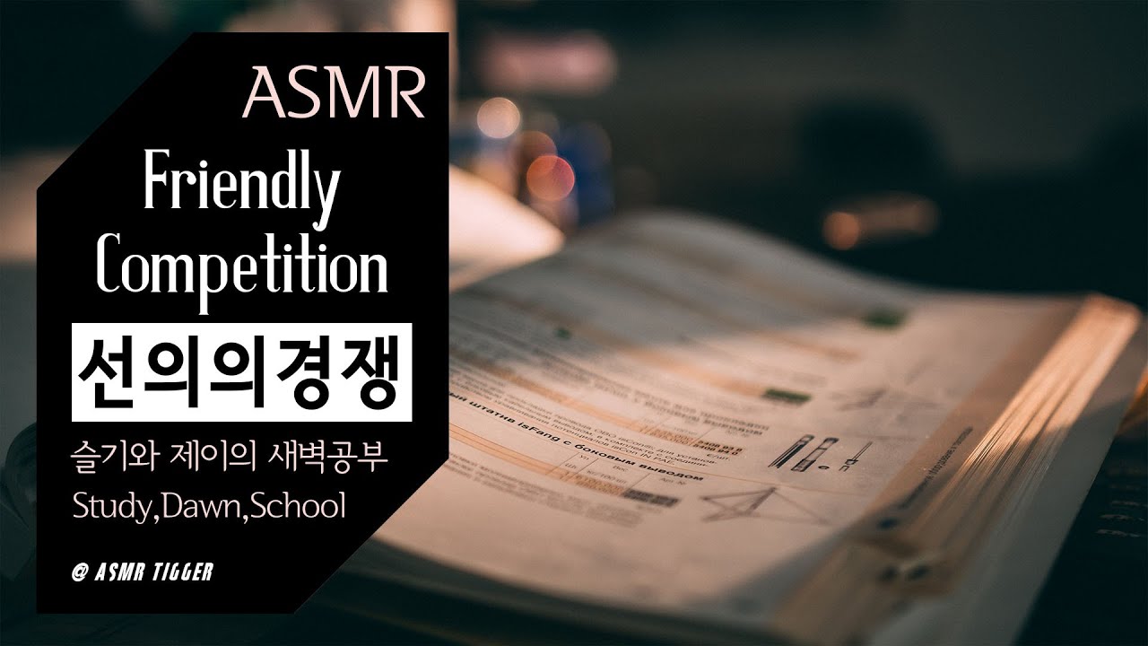 [ASMR] 대한민국 상위 1% 선의의 경쟁 ✍ 슬기와 제이의 새벽공부