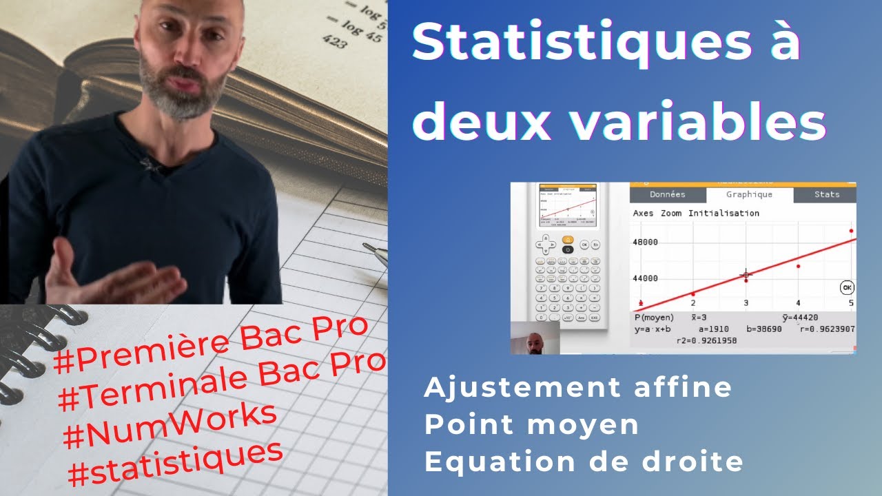 Comment représenter un nuage de points et réaliser un ajustement affine (NumWorks)