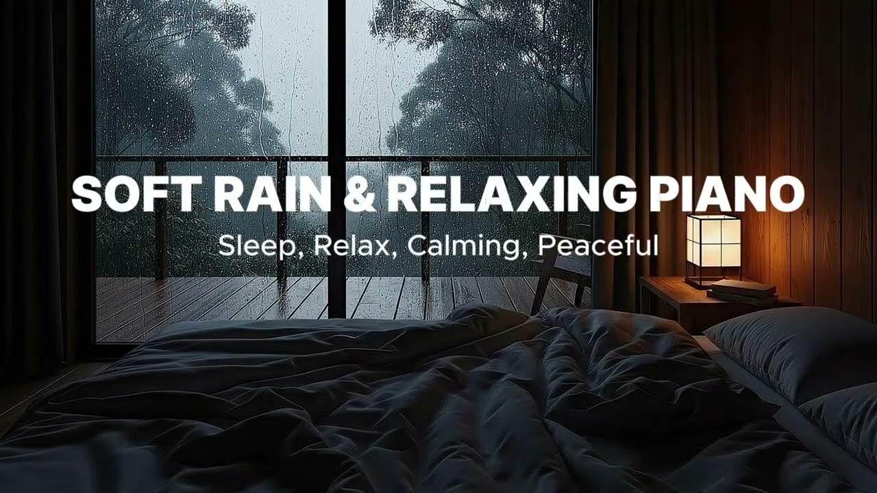 Soothing Piano and Rain Sounds – Deep Sleep Music to Unwind and Sleep Better