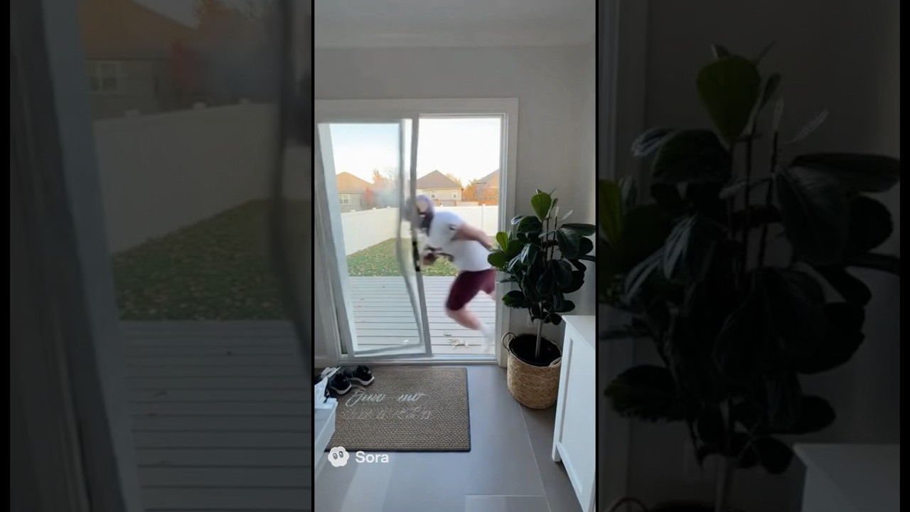 Real life footage of Cam Skattebo#ai #nfl #sports #sportsai #football #sportsai #football #aivideo