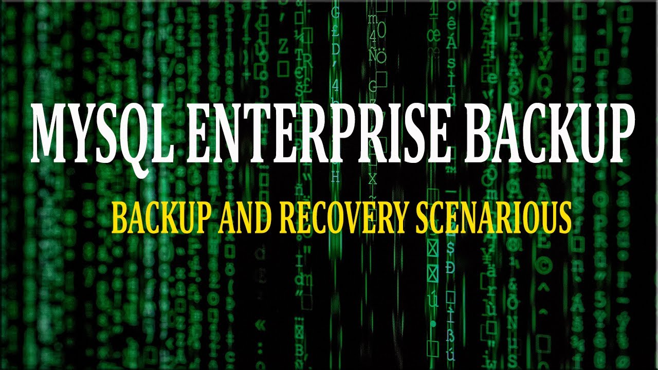 MySQL Backup and Restore || MySQL Enterprise Backup and Recovery || MySQL Backups