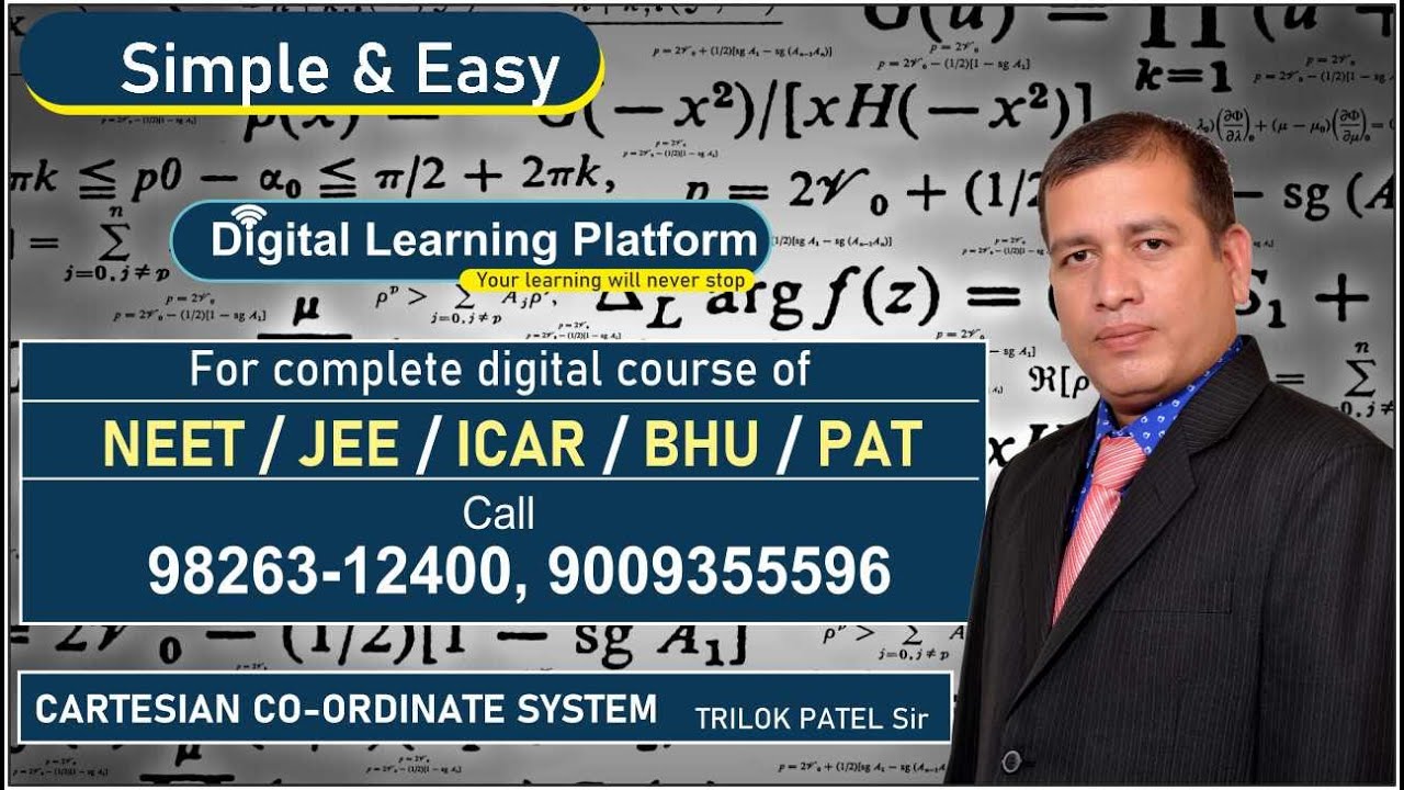 CARTESIAN SYSTEM | CARTESIAN CO-ORDINATE SYSTEM | CENTRES OF TRIANGLE | MGCI INDORE | TP SIR