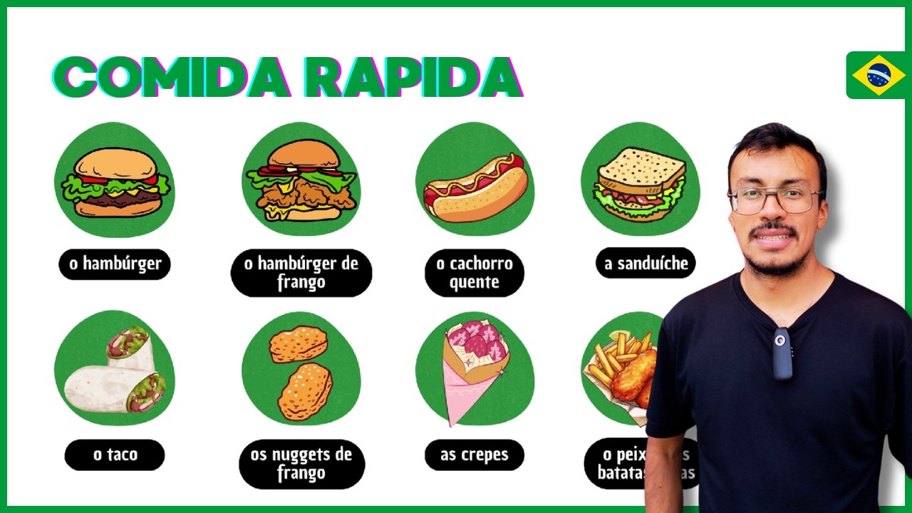 Alimentos en portugués (comida rápida)
