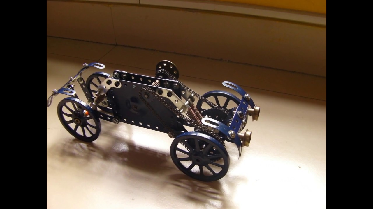 Meccano MOC |Meccano Clockwork Motor in action