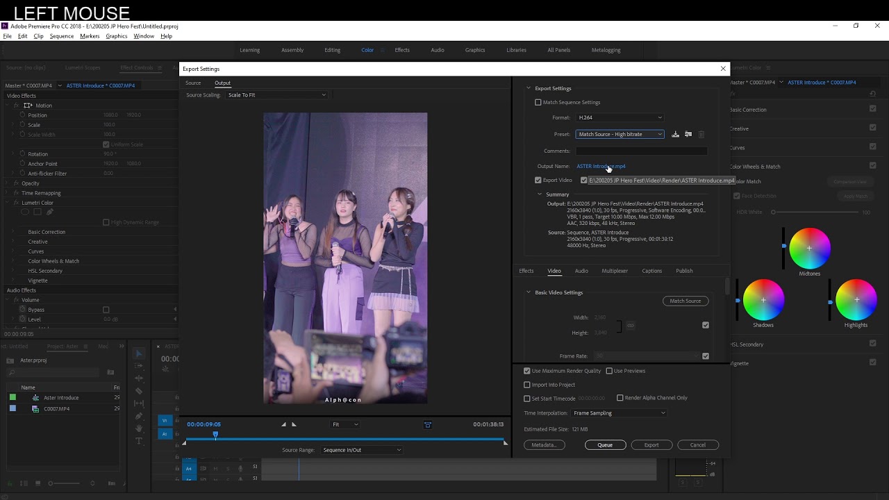 Howto Setting Vertical 4K Video on Premiere for Youtube