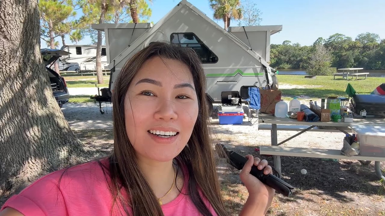 Nag camping kame gamit ang Bagong camper ni Carl na Cute😊
