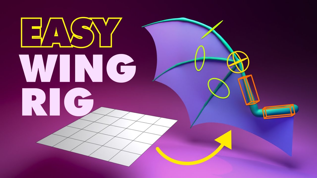 FAST Way to Create a WING RIG in BLENDER