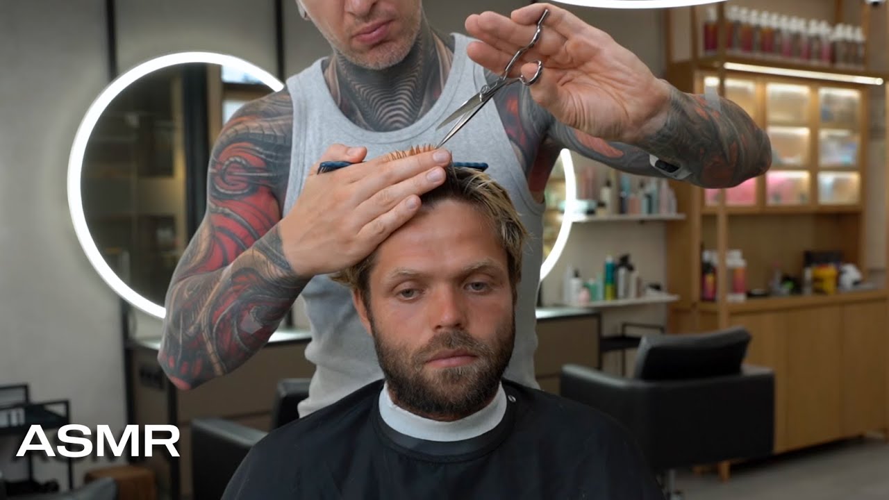 ✂️ Transforming Wild Hair into a Sharp Gentleman’s Look | ASMR Hairdresser