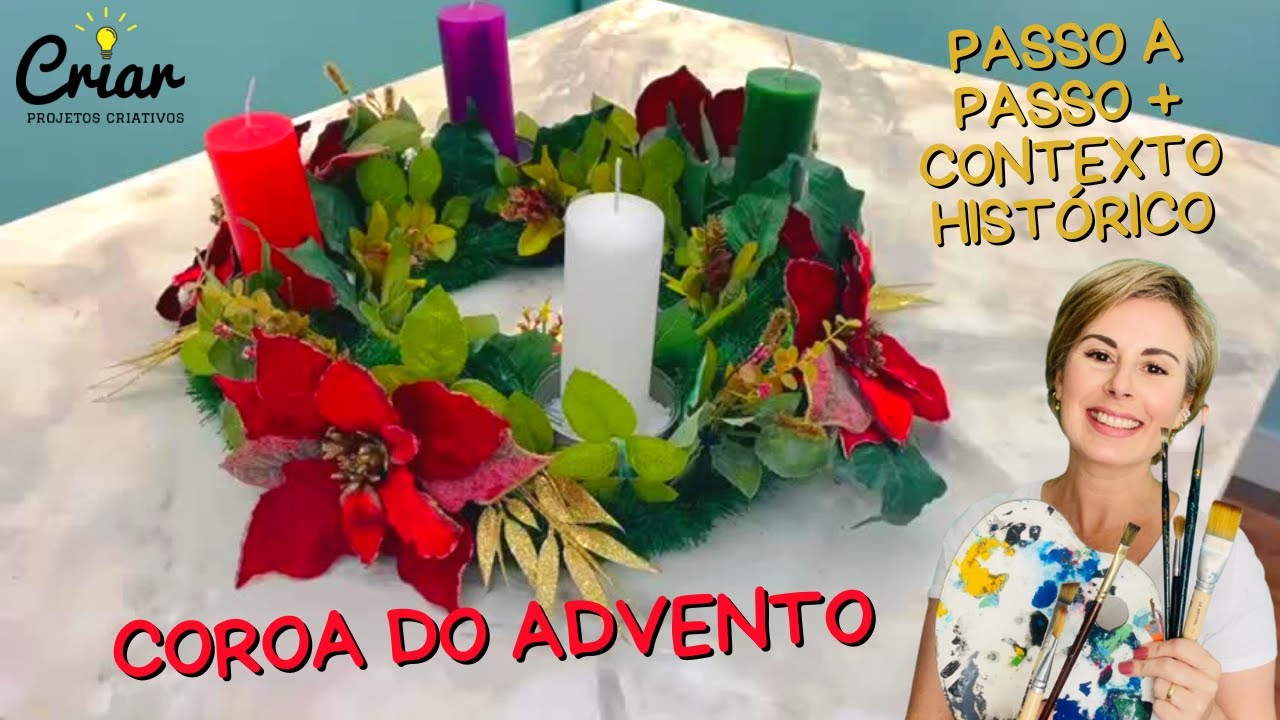 COROA DO  ADVENTO |Como Fazer| Diy |Passo a passo | contexto histórico| Advent wreath
