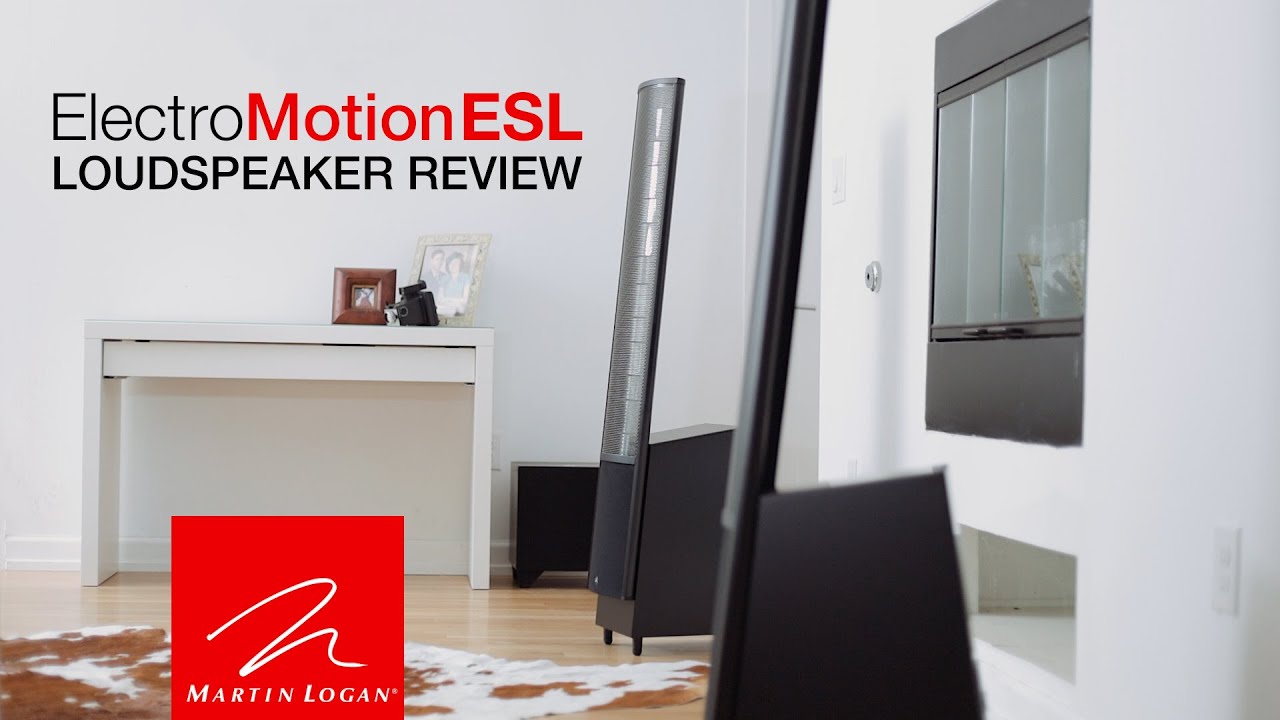 MartinLogan ElectroMotion ESL Speaker Review - Electrostatic Speakers!