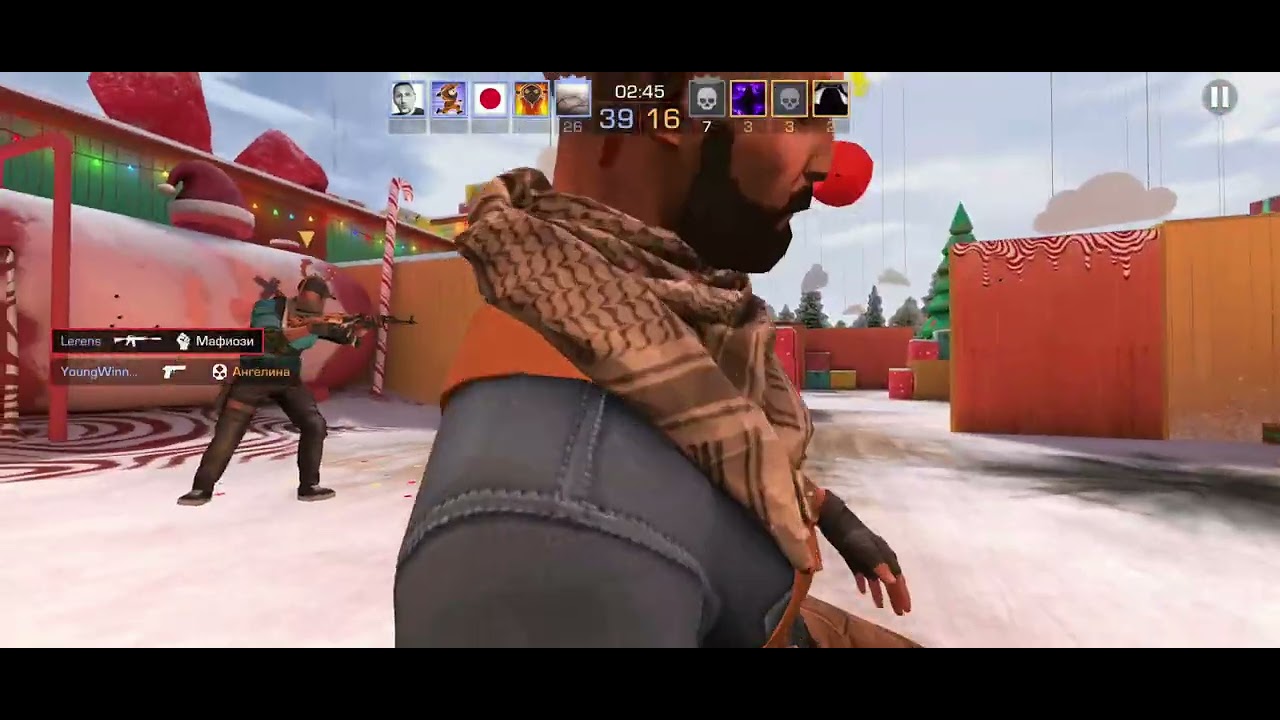 Командный бой на карте Arenaland из winter fun