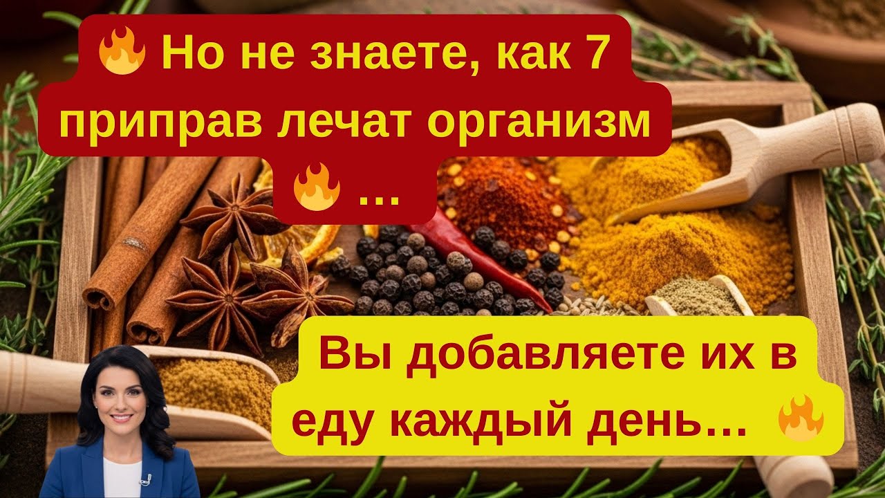 🔥«Вы добавляете их в еду каждый день… но не знаете, как 7 приправ лечат организм»🔥