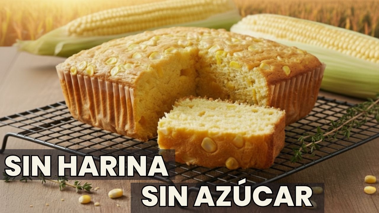 PAN DE ELOTE mejorado! Cero Azúcar, Mantequilla Ni Gluten. Esponjoso y Suavecito. Solo 175 Kcal