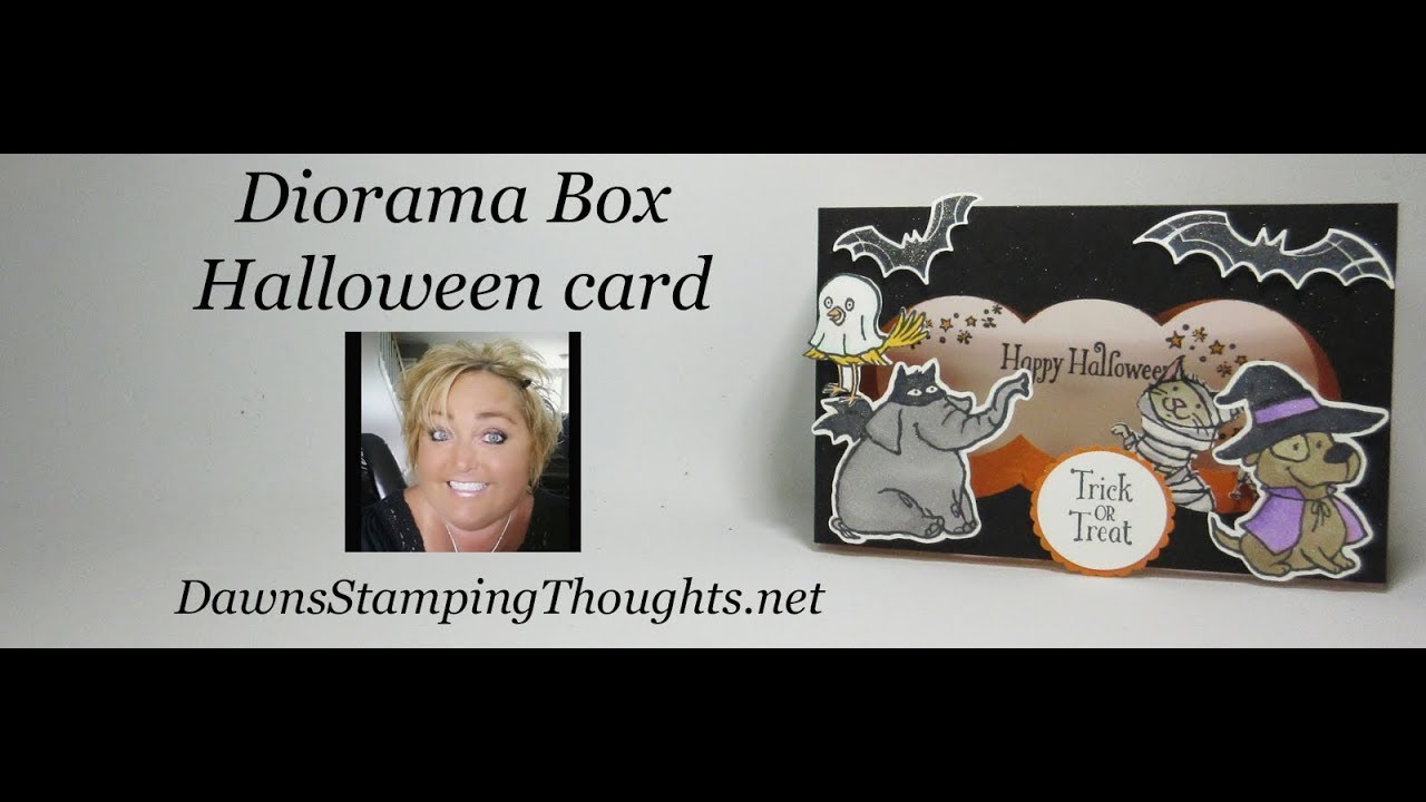 Diorama Box Halloween card